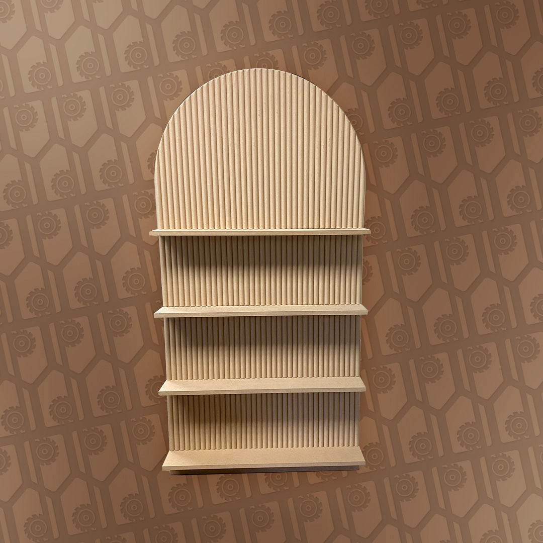 Rippled Champagne Wall