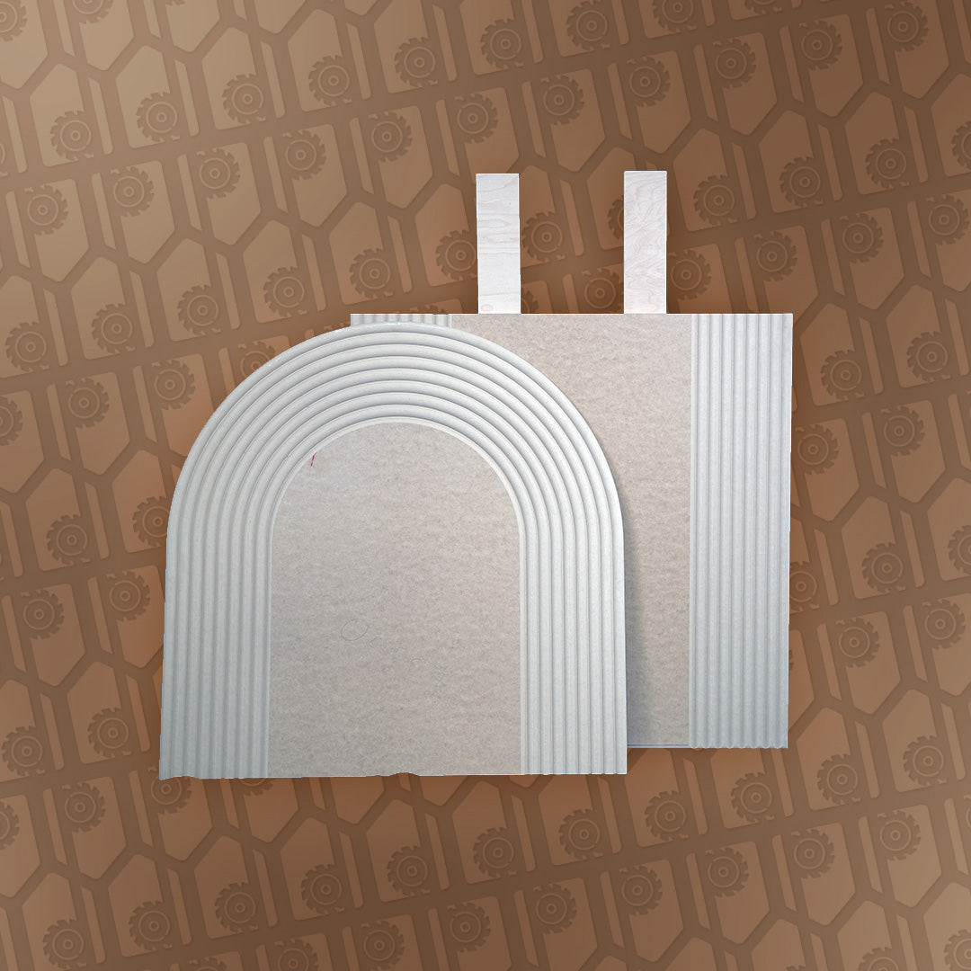 Modern Half Ripple Backdrop