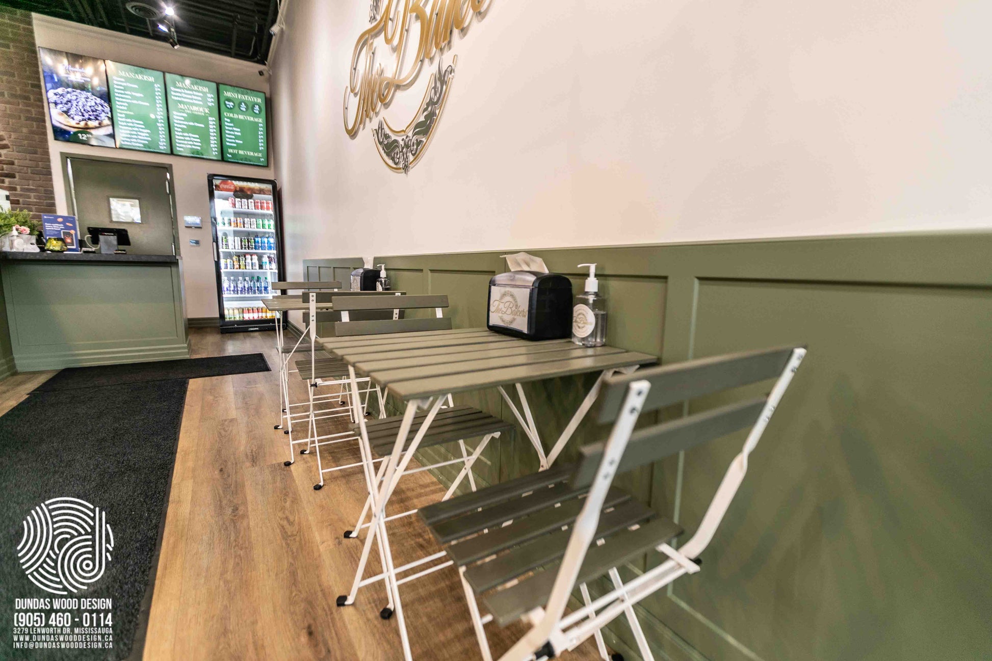 Inviting Cafe Interior with Custom Wood Elements