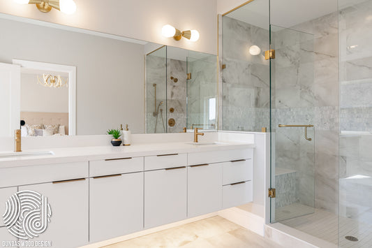 Modern Wall Mounted White Bathroom Vanity